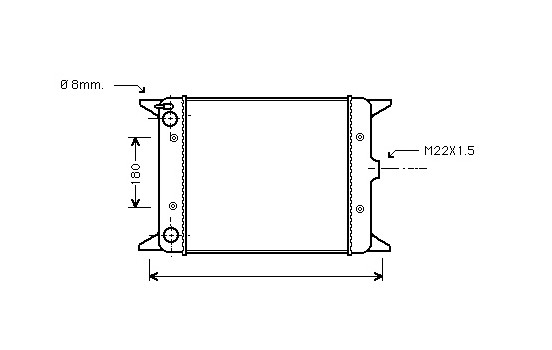 Kylare, motorkylning 58002012 International Radiators