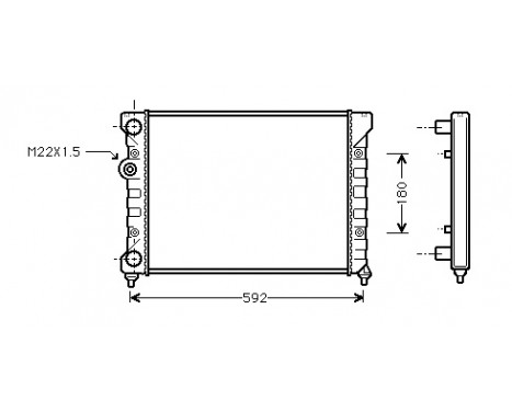 Kylare, motorkylning 58002029 International Radiators