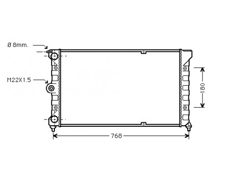 Kylare, motorkylning 58002036 International Radiators