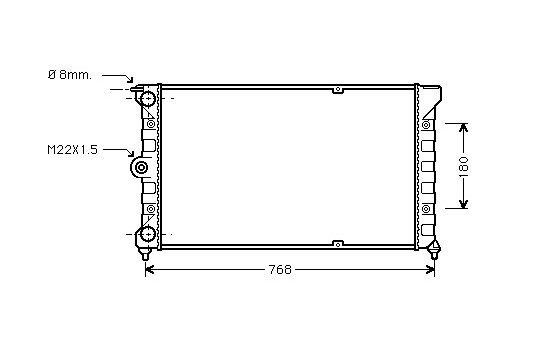 Kylare, motorkylning 58002037 International Radiators