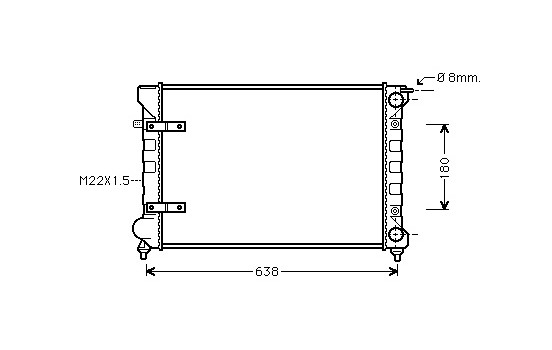 Kylare, motorkylning 58002048 International Radiators