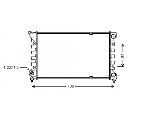 Kylare, motorkylning 58002066 International Radiators