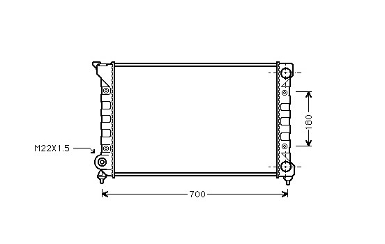 Kylare, motorkylning 58002072 International Radiators