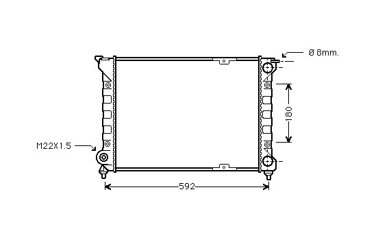 Kylare, motorkylning 58002085 International Radiators