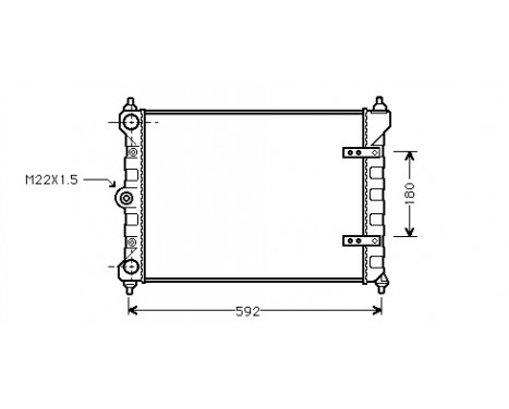 Kylare, motorkylning 58002095 International Radiators