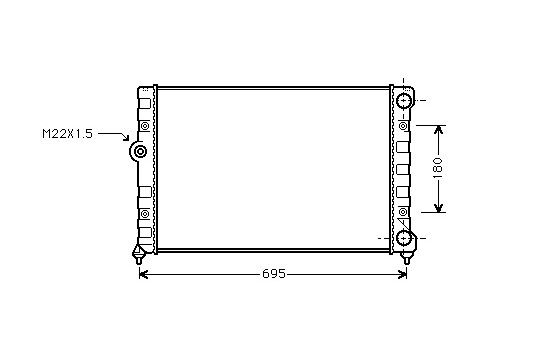 Kylare, motorkylning 58002109 International Radiators