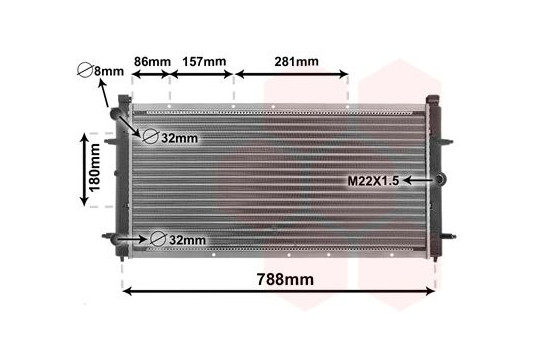 Kylare, motorkylning 58002114 International Radiators, bild 2