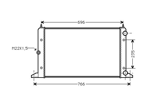 Kylare, motorkylning 58002134 International Radiators
