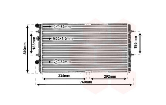 Kylare, motorkylning 58002180 International Radiators, bild 2