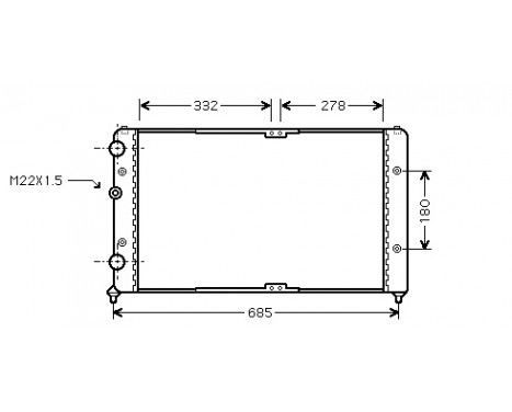 Kylare, motorkylning 58002191 International Radiators