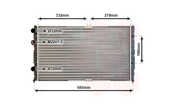 Kylare, motorkylning 58002191 International Radiators, bild 2