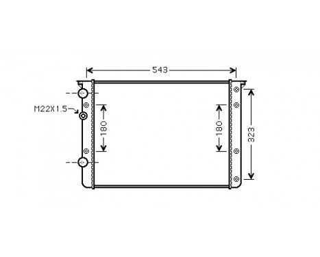Kylare, motorkylning 58002260 International Radiators