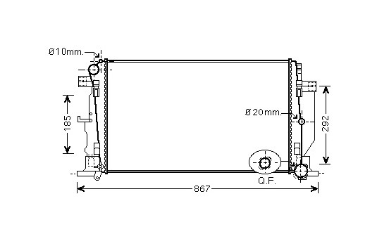 Kylare, motorkylning 58002279 International Radiators
