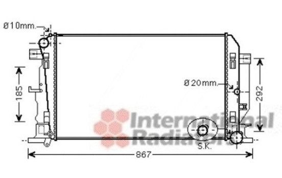 Kylare, motorkylning 58002282 International Radiators, bild 2