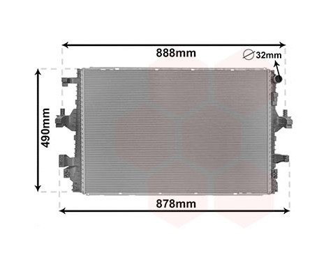 Kylare, motorkylning 58012716 International Radiators