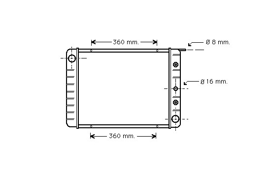 Kylare, motorkylning 59002003 International Radiators