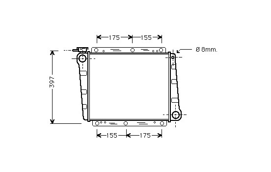 Kylare, motorkylning 59002006 International Radiators