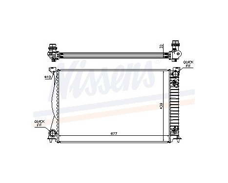 Kylare, motorkylning 60232A Nissens