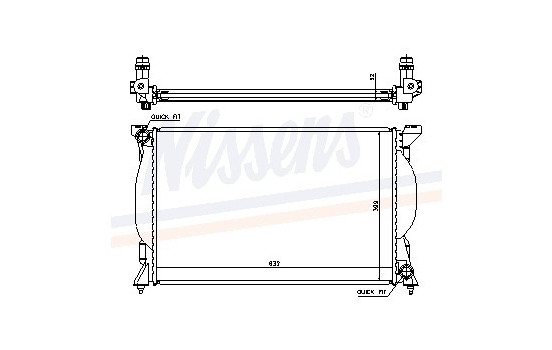 Kylare, motorkylning 60301A Nissens