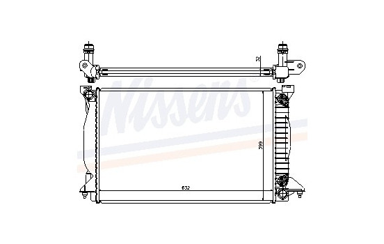 Kylare, motorkylning 60303A Nissens