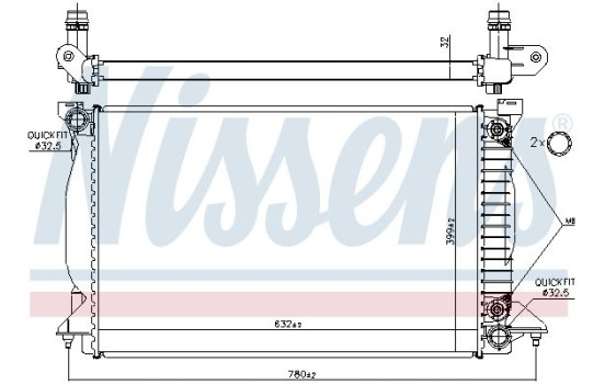 Kylare, motorkylning 60303A Nissens, bild 7