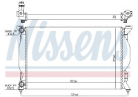 Kylare, motorkylning 60304A Nissens