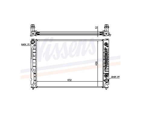 Kylare, motorkylning 60316 Nissens