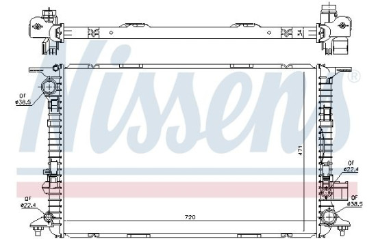 Kylare, motorkylning 60327 Nissens