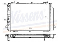 Kylare, motorkylning 60466A Nissens