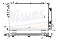 Kylare, motorkylning 60467A Nissens