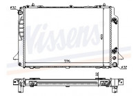 Kylare, motorkylning 60469A Nissens