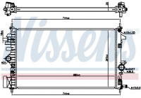 Kylare, motorkylning 606047 Nissens
