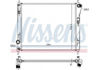 Kylare, motorkylning 606120 Nissens