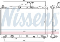 Kylare, motorkylning 606146 Nissens