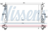 Kylare, motorkylning 606169 Nissens