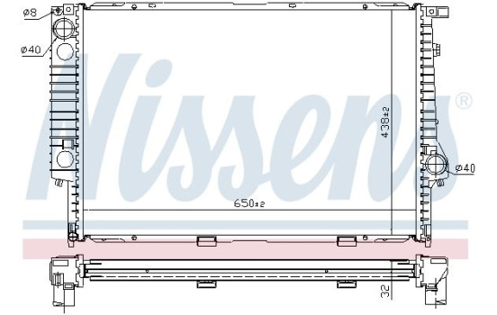 Kylare, motorkylning 60622A Nissens, bild 6