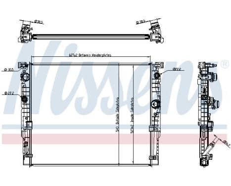 Kylare, motorkylning 606236 Nissens, bild 5