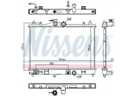 Kylare, motorkylning 606273 Nissens