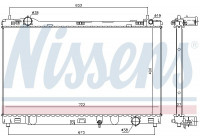 Kylare, motorkylning 606547 Nissens