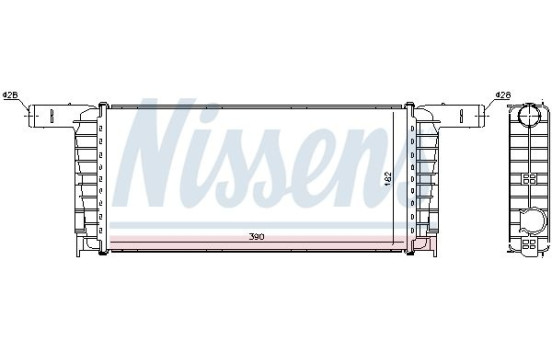 Kylare, motorkylning 606695 Nissens