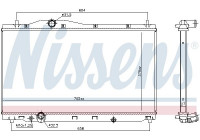 Kylare, motorkylning 606701 Nissens