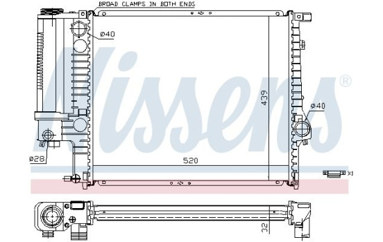 Kylare, motorkylning 60743A Nissens, bild 7