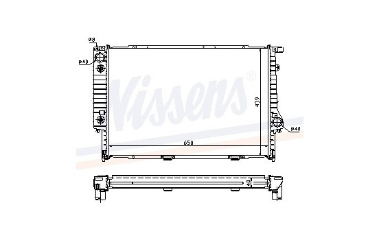 Kylare, motorkylning 60748A Nissens