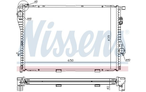 Kylare, motorkylning 60752A Nissens, bild 7