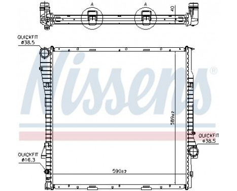 Kylare, motorkylning 60787A Nissens, bild 7