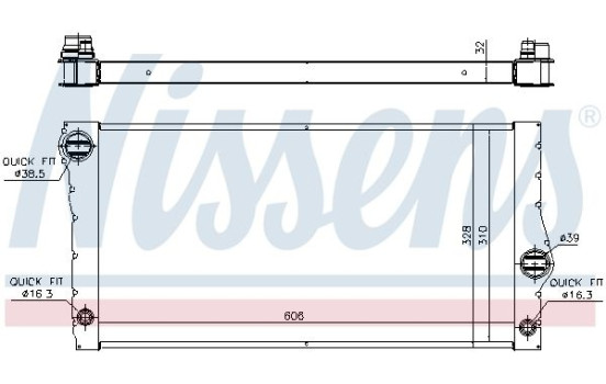 Kylare, motorkylning 60828 Nissens