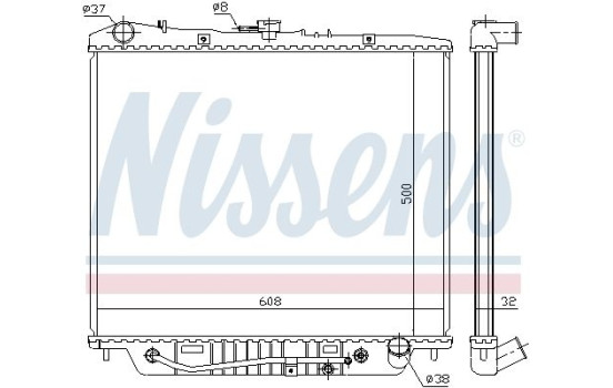 Kylare, motorkylning 60852 Nissens, bild 7