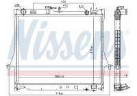 Kylare, motorkylning 60855 Nissens