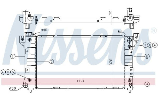 Kylare, motorkylning 60999A Nissens, bild 7