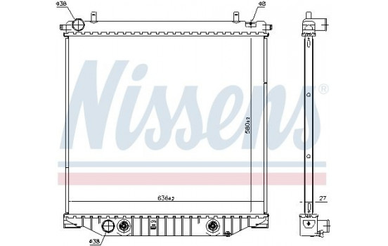 Kylare, motorkylning 616909 Nissens